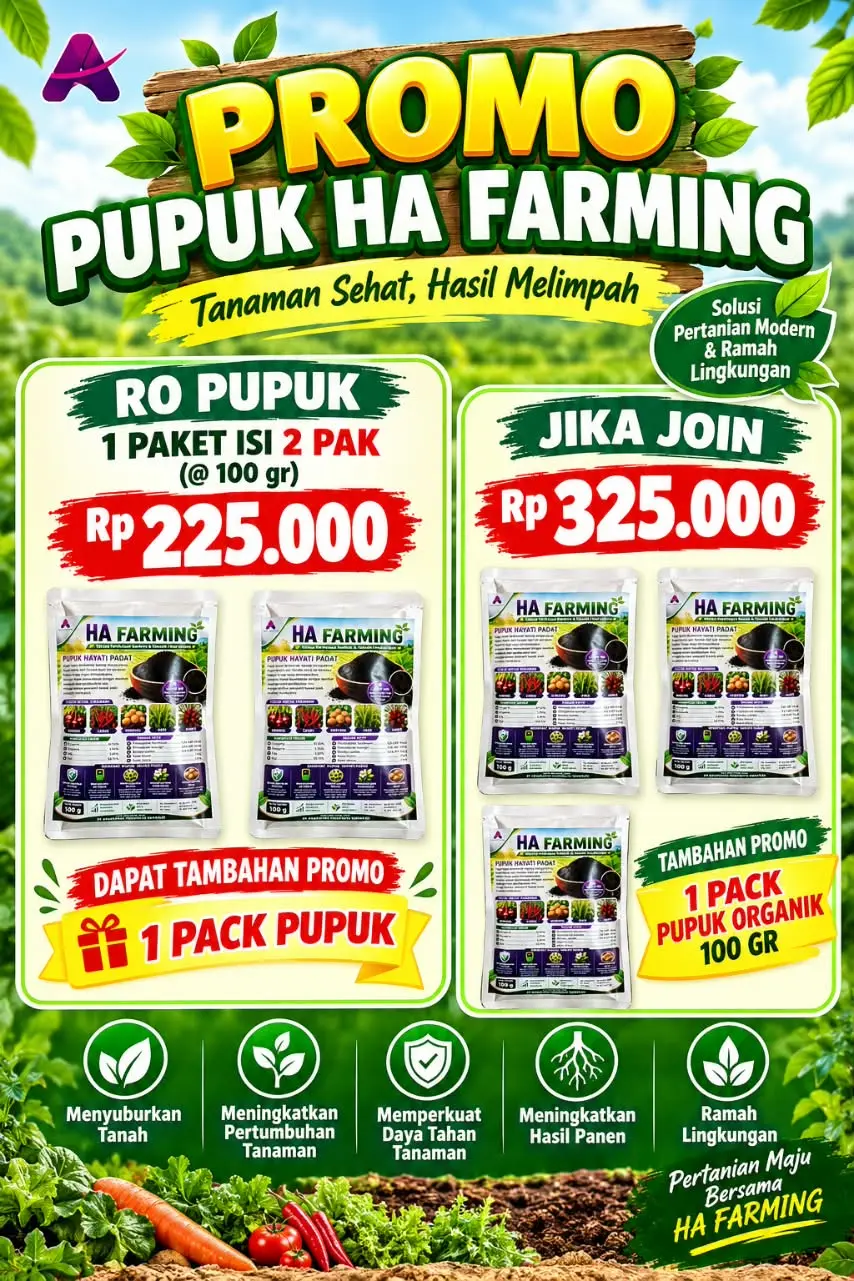PROMO PEMBELIAN PUPUK HA FARMING FEE 1 pack 🔥🔥🔥 STOK TERBATAS