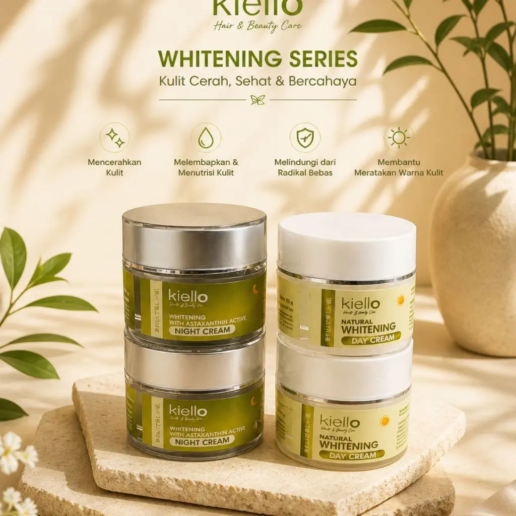 SKINCARE KIELLO CREAM PAGI DAN CREAM MALAM