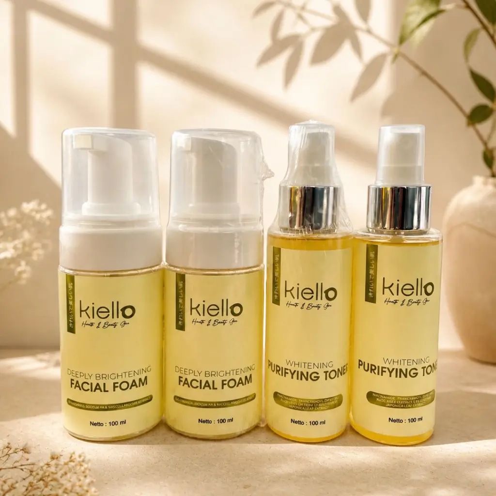 SKINCARE KIELLO FACIAL FOAM DAN TONER