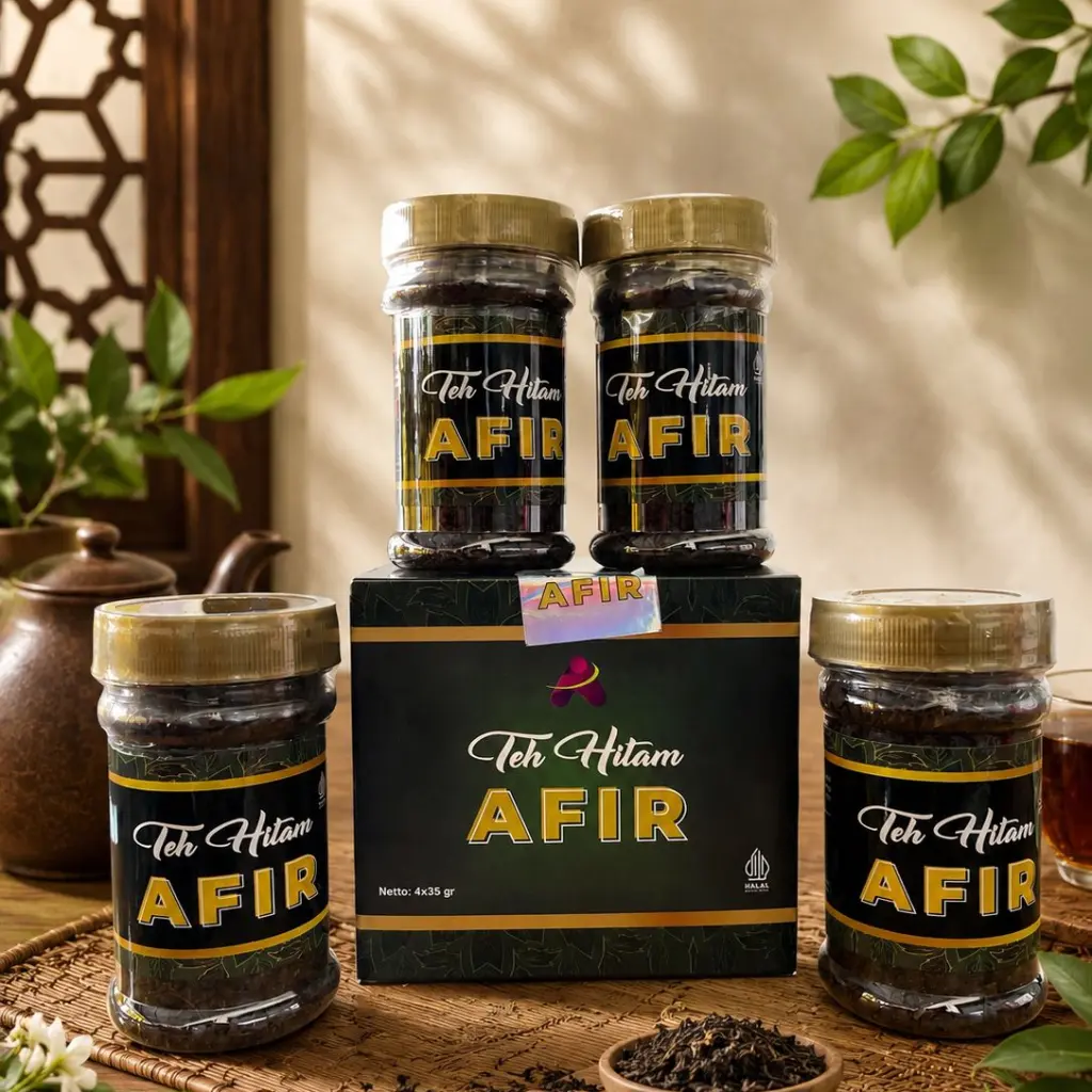 Teh Hitam AFIR (isi 4 botol)
